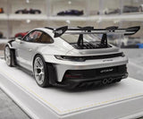 [Henson & Heaven] 1:18 Porsche 2023 992.1 GT3 RS argent voiture miniature Resin