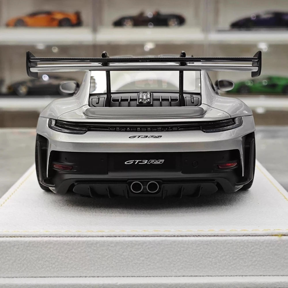 [Henson & Heaven] 1:18 Porsche 2023 992.1 GT3 RS argent voiture miniature Resin