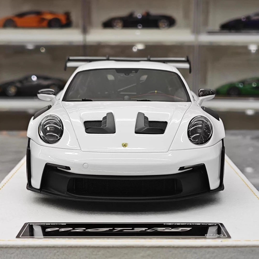[Henson & Heaven] 1:18 Porsche 2023 992.1 GT3 RS White Model Car Resin