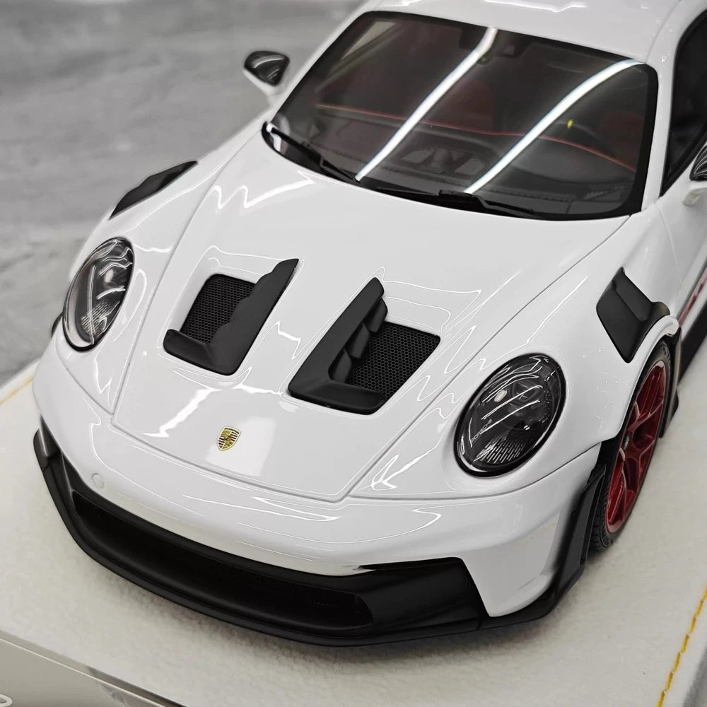 [Henson & Heaven] 1:18 Porsche 2023 992.1 GT3 RS White Model Car Resin