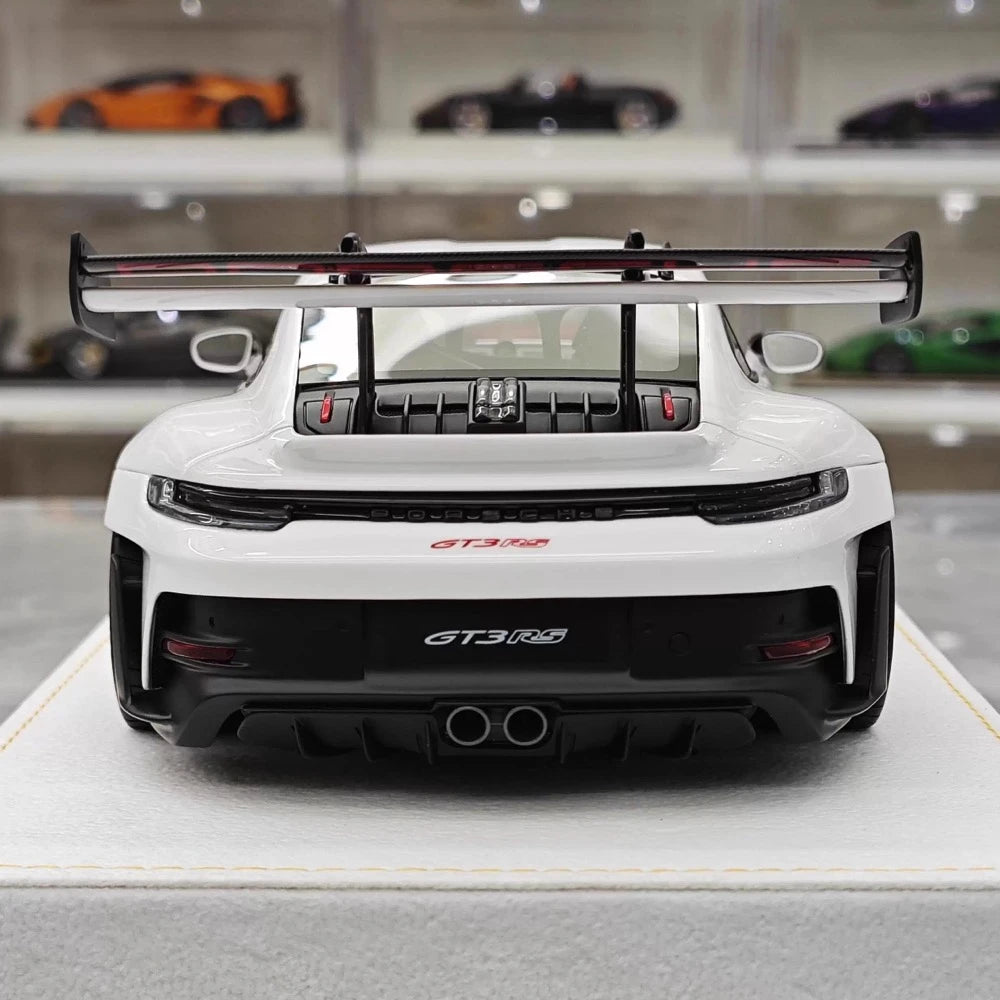 [Henson & Heaven] 1:18 Porsche 2023 992.1 GT3 RS White Model Car Resin