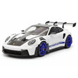 [Henson & Heaven] 1:18 Porsche 2023 992.1 GT3 RS White & Blue Hub Model Car Resin