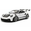 [Henson & Heaven] 1:18 Porsche 2023 992.1 GT3 RS White & Silver Hub Model Car Resin