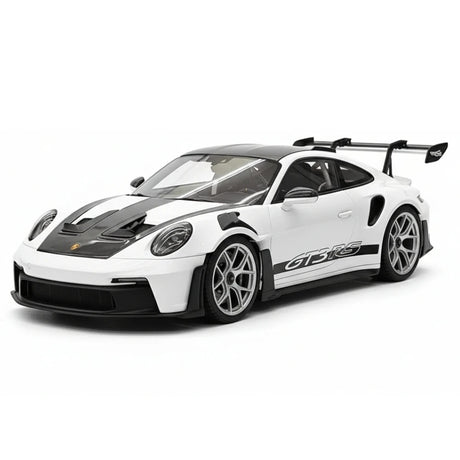 [Henson & Heaven] 1:18 Porsche 2023 992.1 GT3 RS White & Silver Hub Model Car Resin