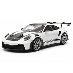 [Henson & Heaven] 1:18 Porsche 2023 992.1 GT3 RS White & Silver Hub Model Car Resin