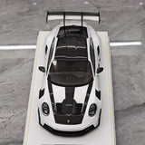 [Henson & Heaven] 1:18 Porsche 2023 992.1 GT3 RS White & Silver Hub Model Car Resin