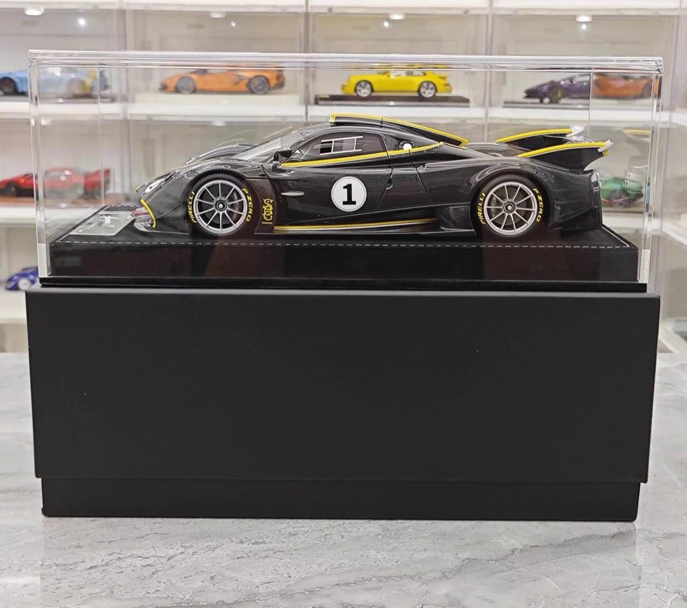 [Henson Heaven] 1:18 Pagani 2020 Huayra R Black Carbon Racing #1 Livery Resin / Closed Body