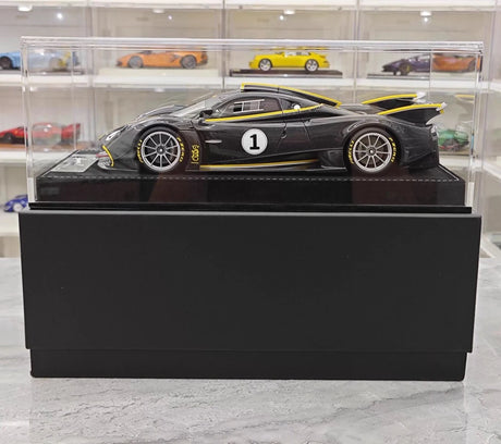 [Henson Heaven] 1:18 Pagani 2020 Huayra R Black Carbon Racing #1 Livery Resin / Closed Body