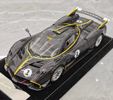 [Henson Heaven] 1:18 Pagani 2020 Huayra R ブラック カーボン Racing #1 Livery レジン / Closed Body