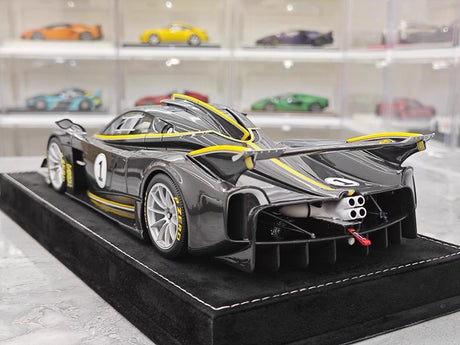 [Henson Heaven] 1:18 Pagani 2020 Huayra R Black Carbon Racing #1 Livery Resin / Closed Body