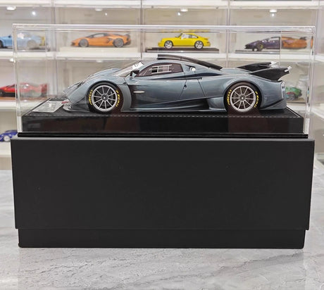 [Henson & Heaven] 1:18 Pagani 2020 Huayra R Matt Blue Grey Model Car Resin