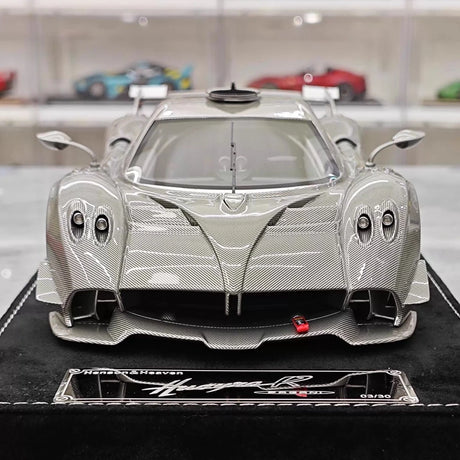 [Henson & Heaven] 1:18 Pagani 2020 Huayra R Silver Carbon Model Car Resin