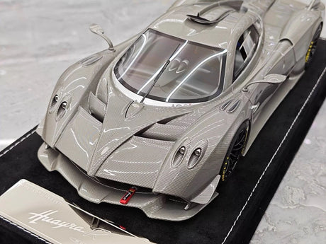 [Henson & Heaven] 1:18 Pagani 2020 Huayra R Silver Carbon Model Car Resin