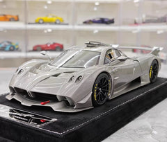 [Henson & Heaven] 1:18 Pagani 2020 Huayra R Silver Carbon Model Car Resin