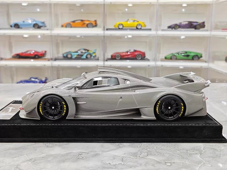 [Henson & Heaven] 1:18 Pagani 2020 Huayra R Silver Carbon Model Car Resin