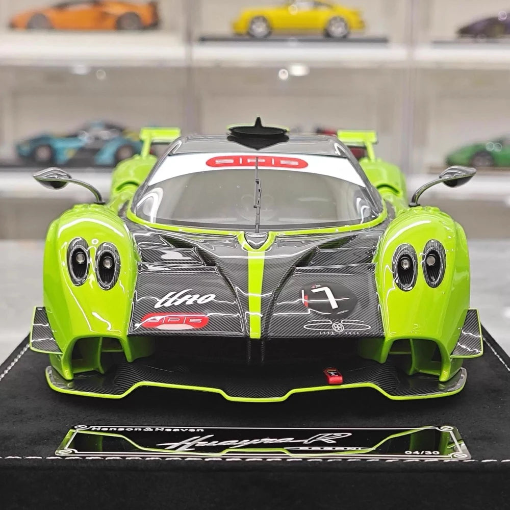 [Henson Heaven] 1:18 Pagani 2020 Huayra R Verde Mantis carbone #7 Resin / Closed Body