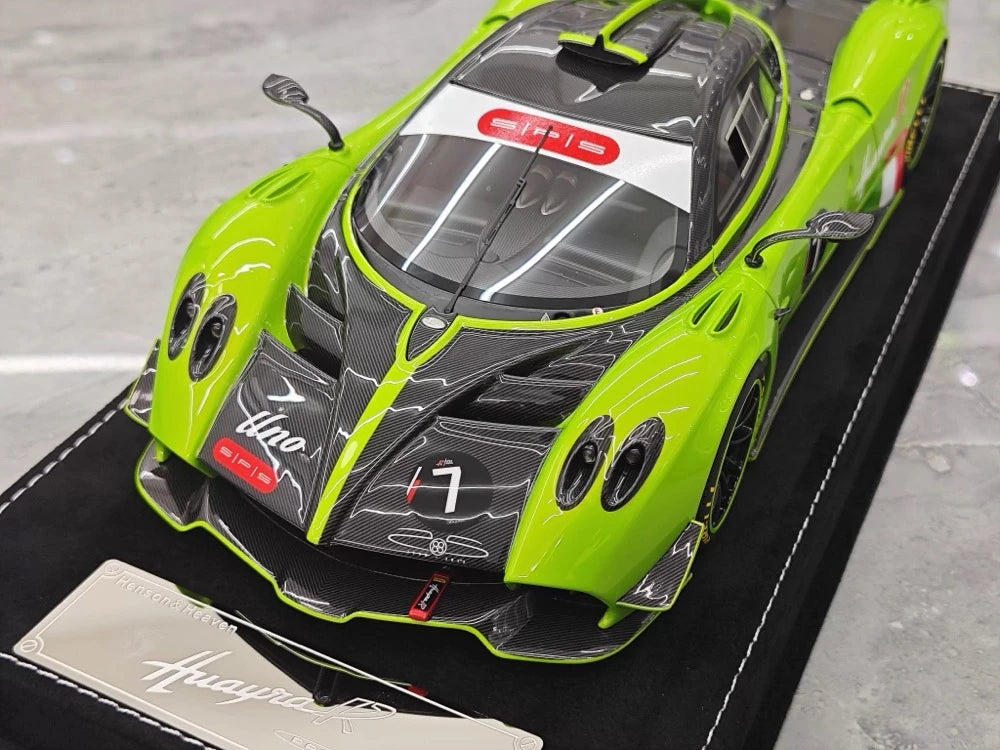 [Henson Heaven] 1:18 Pagani 2020 Huayra R Verde Mantis Carbon #7 Resin / Closed Body