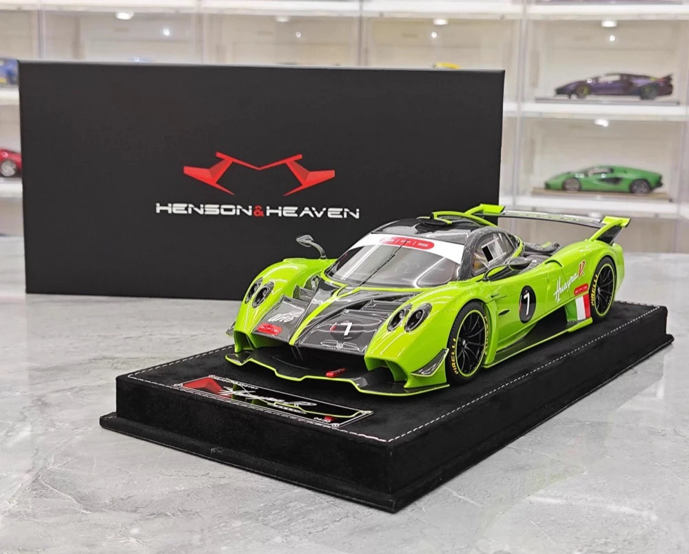 [Henson Heaven] 1:18 Pagani 2020 Huayra R Verde Mantis Carbon #7 Resin / Closed Body