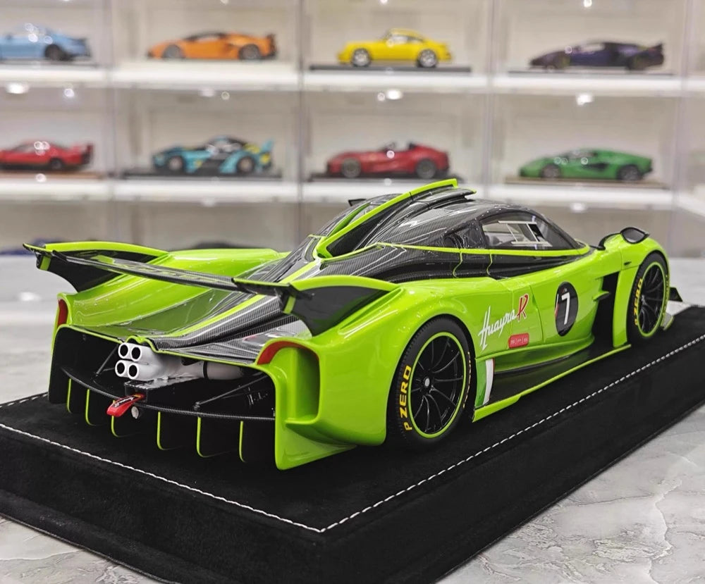 [Henson Heaven] 1:18 Pagani 2020 Huayra R Verde Mantis carbone #7 Resin / Closed Body