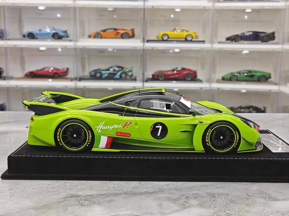 [Henson Heaven] 1:18 Pagani 2020 Huayra R Verde Mantis carbone #7 Resin / Closed Body