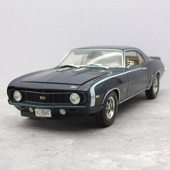 [Highway61] 1:18 Chevrolet 1969 Camaro SS 396 Black Model Car Die-Cast