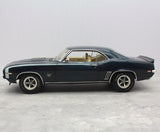[Highway61] 1:18 Chevrolet 1969 Camaro SS 396 svart modellbil Die-Cast