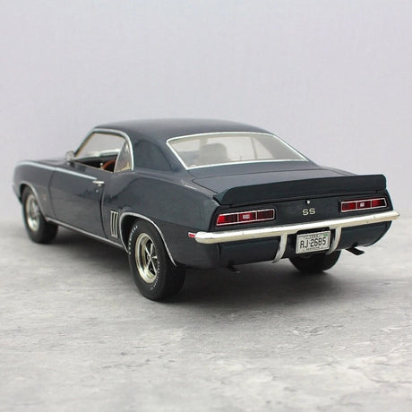 [Highway61] 1:18 Chevrolet 1969 Camaro SS 396 Black Model Car Die-Cast