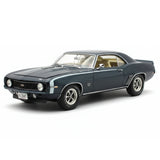 [Highway61] 1:18 Chevrolet 1969 Camaro SS 396 svart modellbil Die-Cast