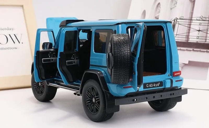 [iScale] 1:18 Mercedes-AMG 2022 G63 4×4 Blue Model Car Die-Cast