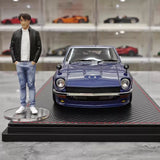 [Ignition] 1:18 Nissan 1971 Fairlady Z S30 blauw modelauto Hars