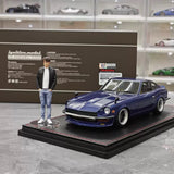[Ignition] 1:18 Nissan 1971 Fairlady Z S30 blauw modelauto Hars