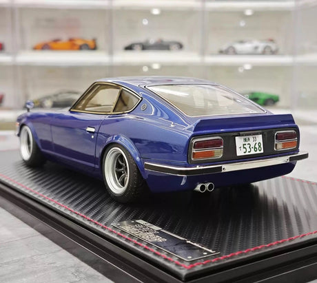 [Ignition] 1:18 Nissan 1971 Fairlady Z S30 blauw modelauto Hars
