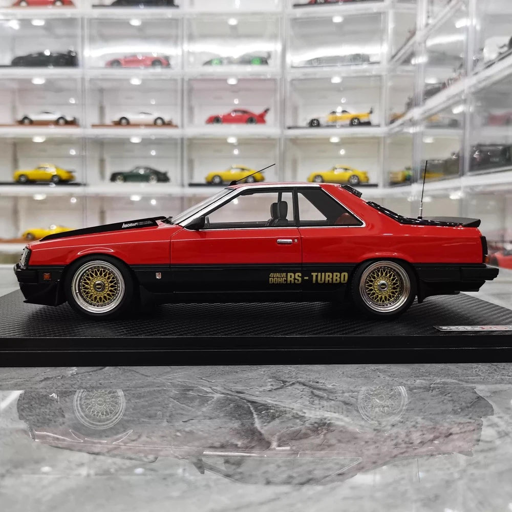 [Ignition] 1:18 Nissan 1983 Skyline R30 2000 RS Turbo rouge voiture miniature Resin