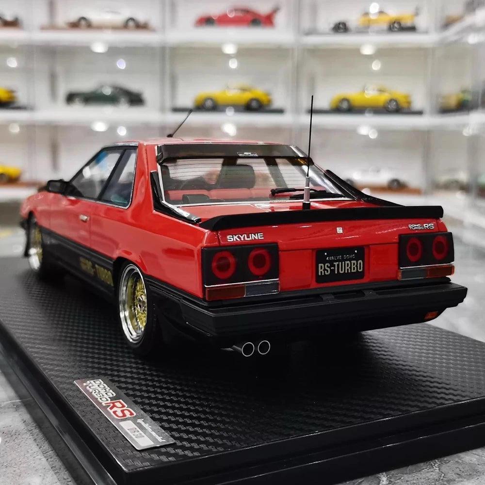 [Ignition] 1:18 Nissan 1983 Skyline R30 2000 RS Turbo rouge voiture miniature Resin