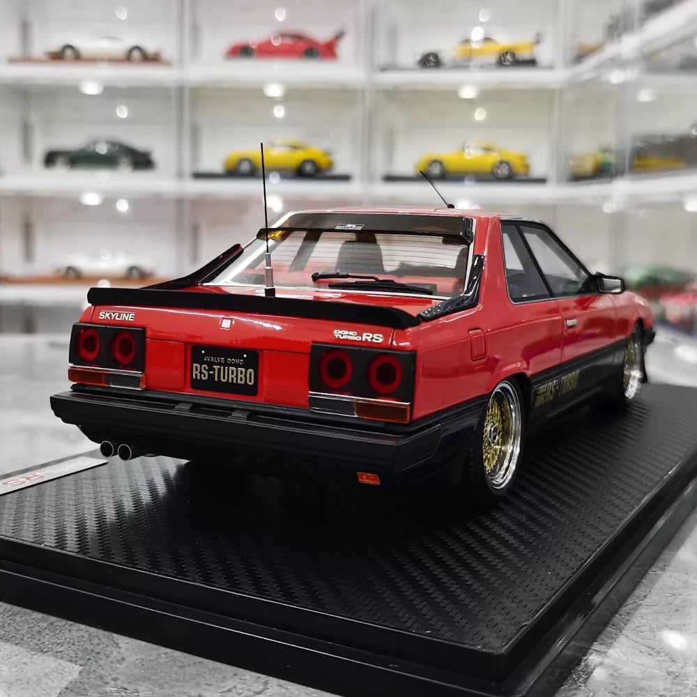 [Ignition] 1:18 Nissan 1983 Skyline R30 2000 RS Turbo rouge voiture miniature Resin