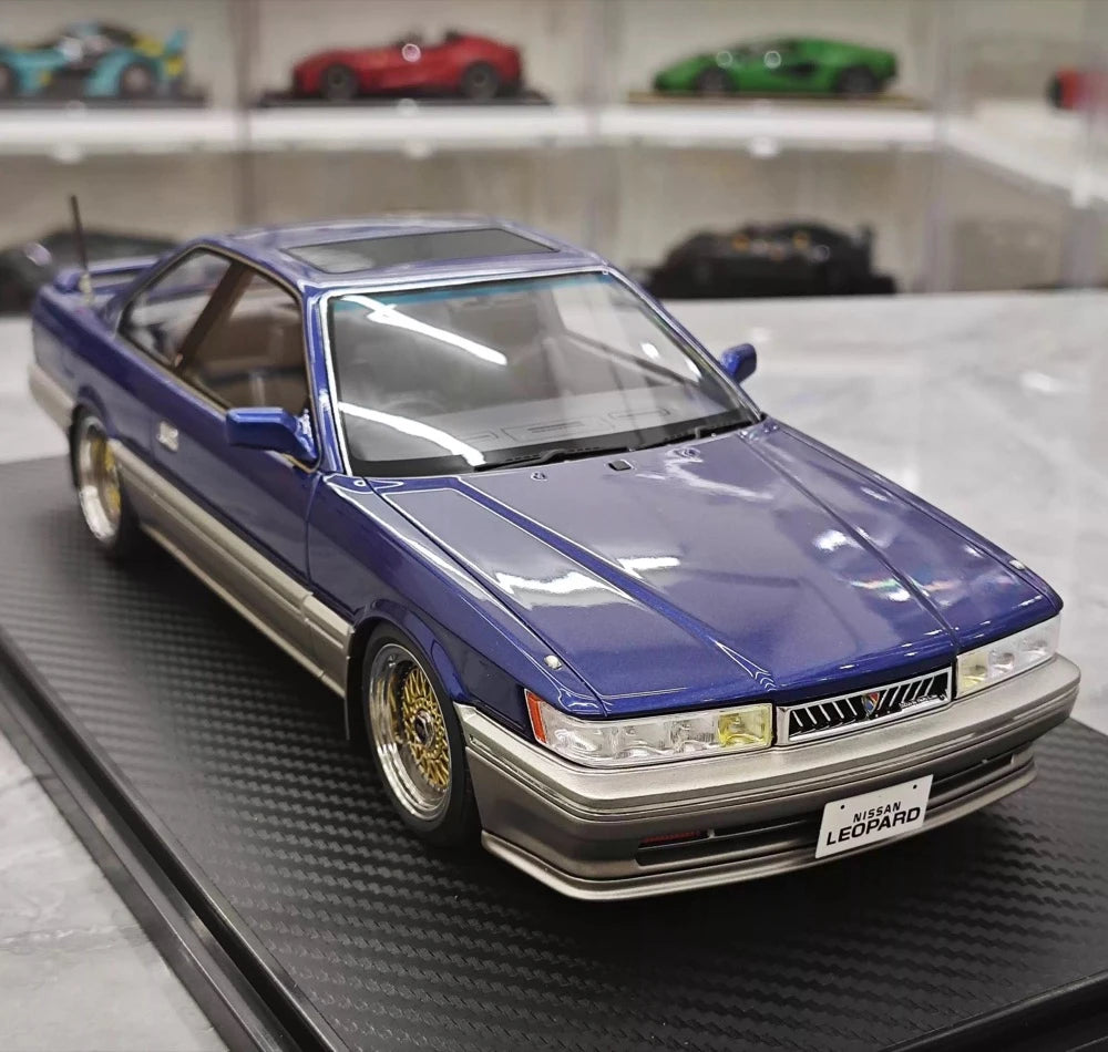 [Ignition] 1:18 Nissan 1988 Leopard F31 3.0 Ultima Blue Model Car Resin