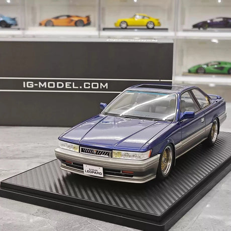 [Ignition] 1:18 Nissan 1988 Leopard F31 3.0 Ultima Blue Model Car Resin
