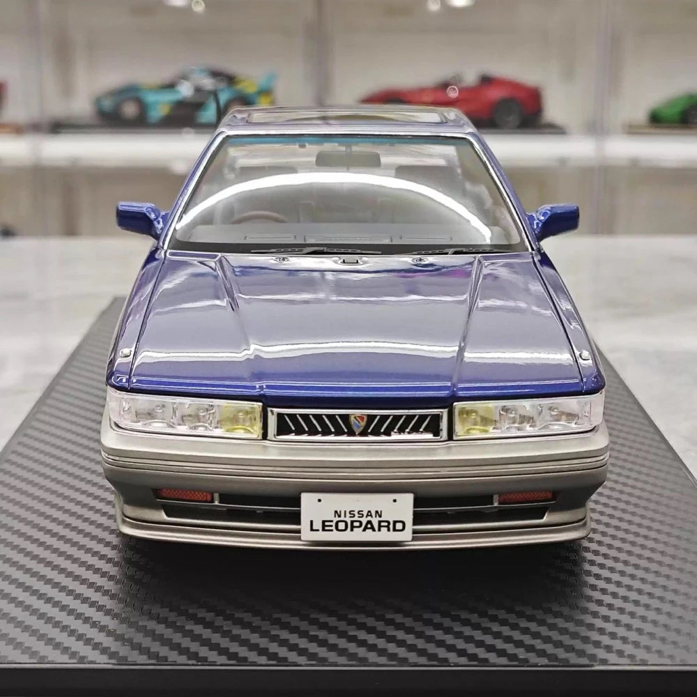 [Ignition] 1:18 Nissan 1988 Leopard F31 3.0 Ultima Blue Model Car Resin