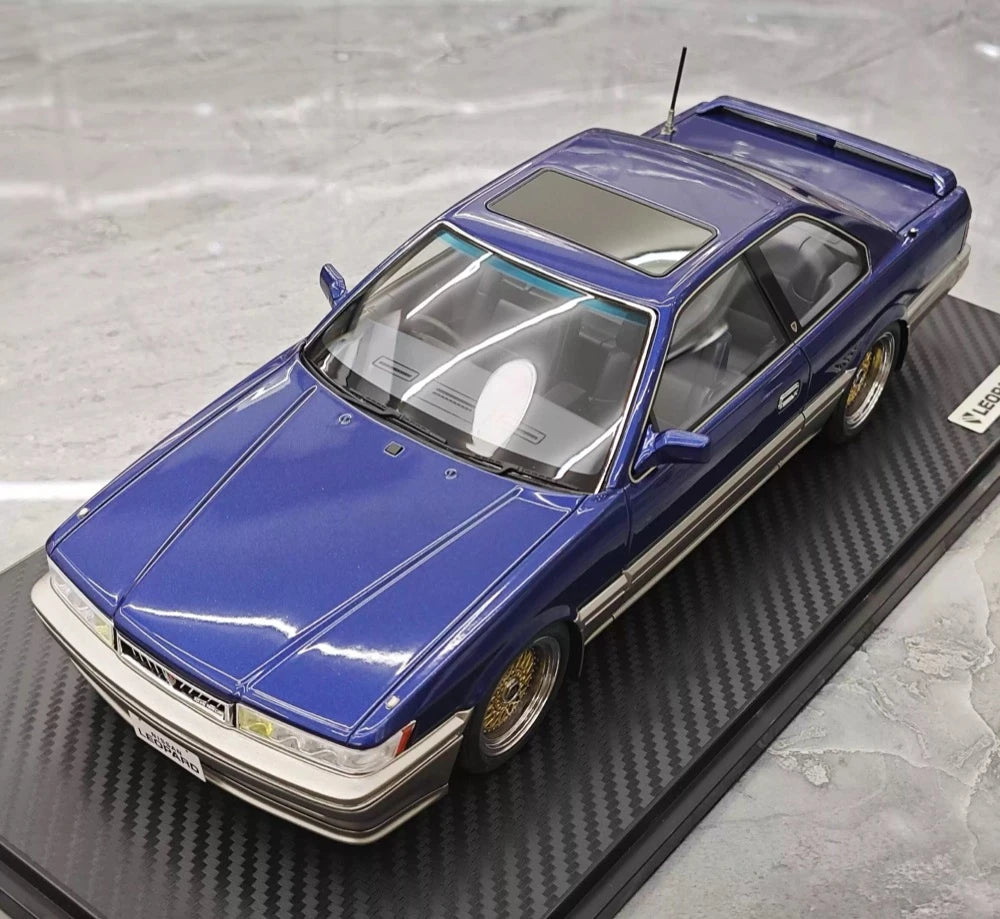 [Ignition] 1:18 Nissan 1988 Leopard F31 3.0 Ultima Blue Model Car Resin