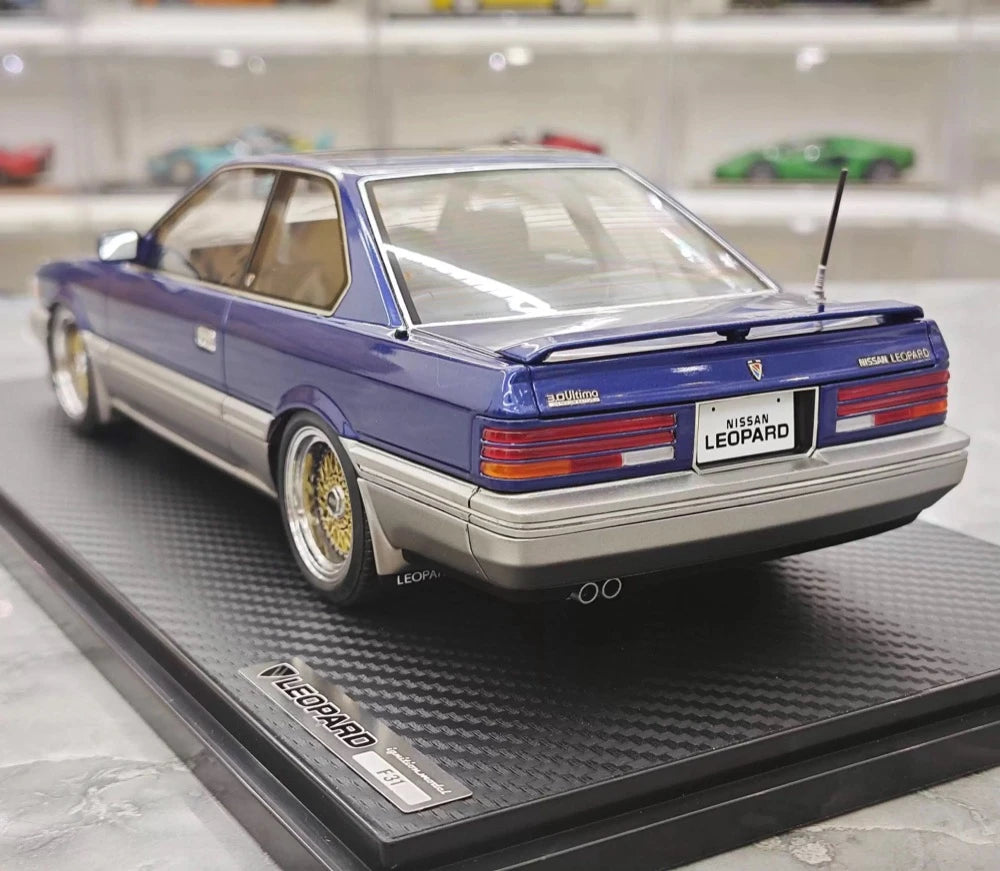 [Ignition] 1:18 Nissan 1988 Leopard F31 3.0 Ultima Blue Model Car Resin