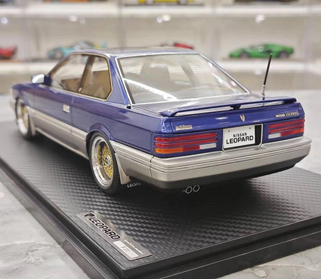 [Ignition] 1:18 Nissan 1988 Leopard F31 3.0 Ultima Blue Model Car Resin