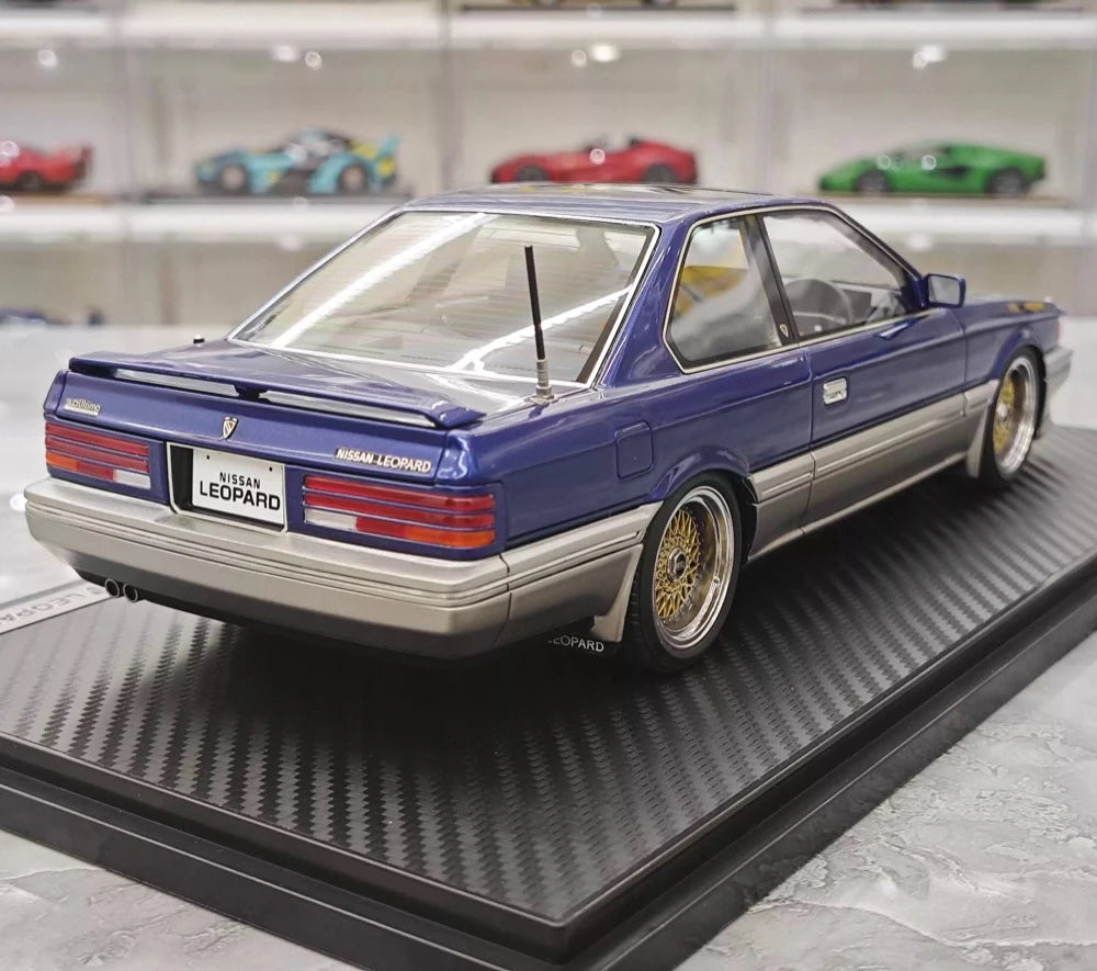 [Ignition] 1:18 Nissan 1988 Leopard F31 3.0 Ultima Blue Model Car Resin