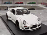 [Ignition] 1:18 Porsche 1989 911 930 RWB JDM Widebody White Model Car Resin