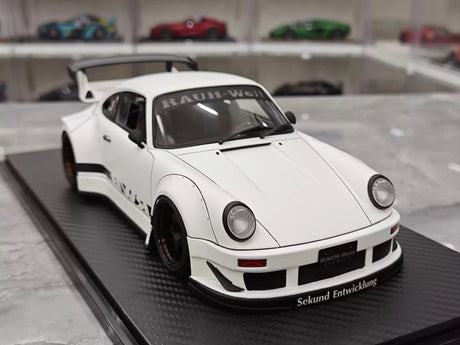 [Ignition] 1:18 Porsche 1989 911 930 RWB JDM Widebody White Model Car Resin