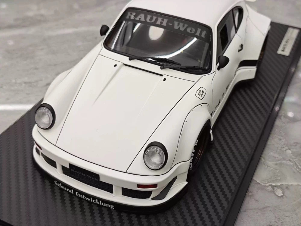 [Ignition] 1:18 Porsche 1989 911 930 RWB JDM Widebody White Model Car Resin