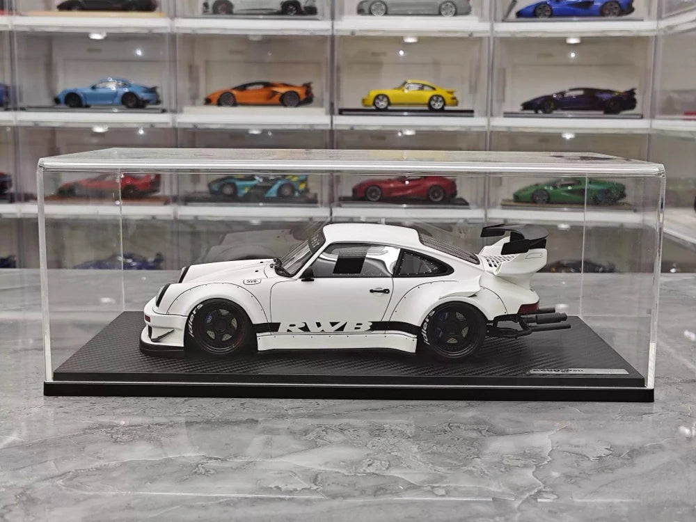 [Ignition] 1:18 Porsche 1989 911 930 RWB JDM Widebody White Model Car Resin