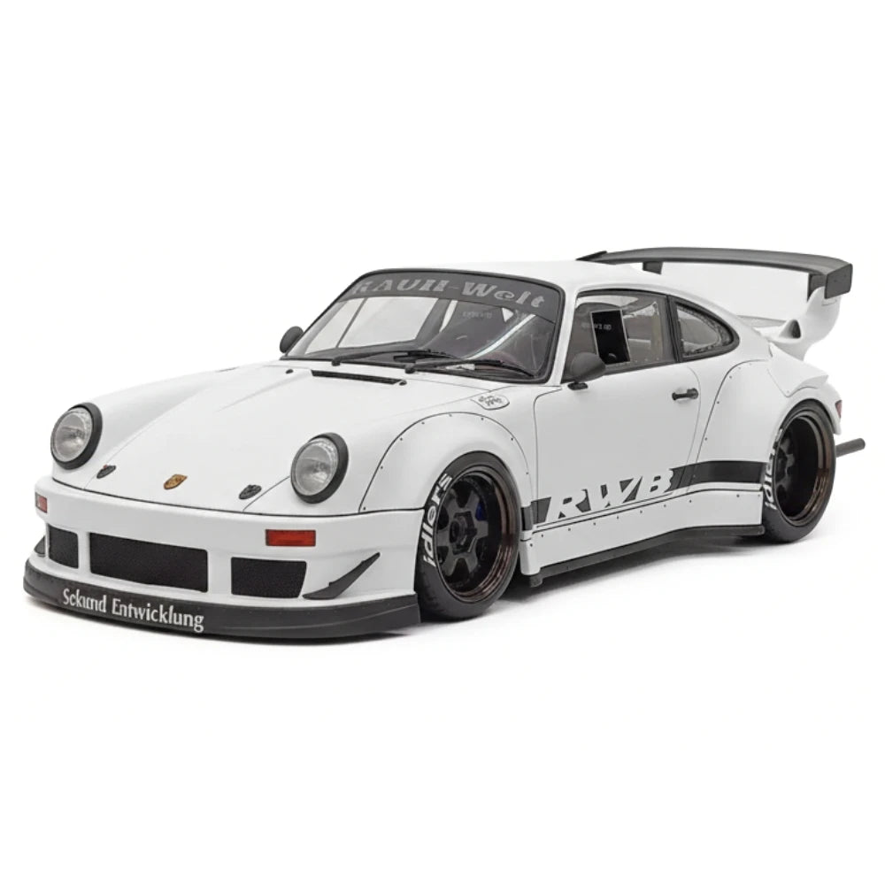 [Ignition] 1:18 Porsche 1989 911 930 RWB JDM Widebody White Model Car Resin