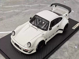 [Ignition] 1:18 Porsche 1989 911 930 RWB JDM Widebody White Model Car Resin