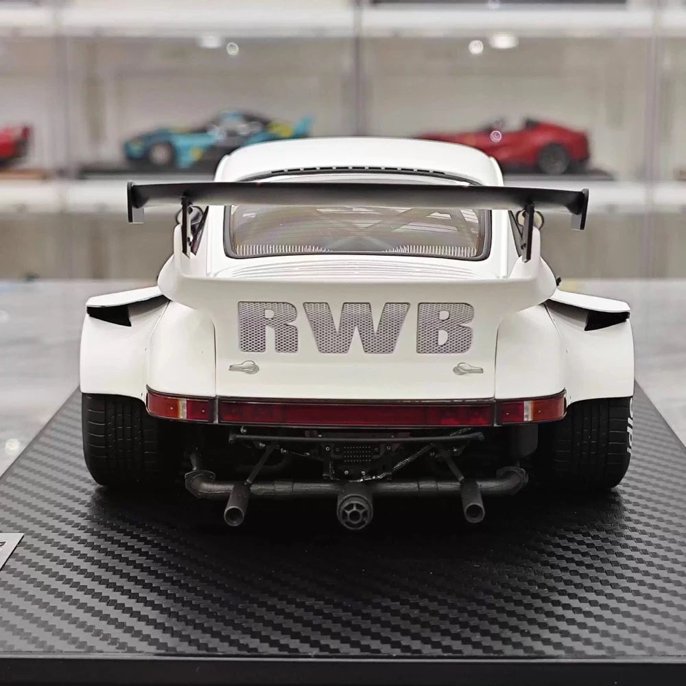 [Ignition] 1:18 Porsche 1989 911 930 RWB JDM Widebody White Model Car Resin