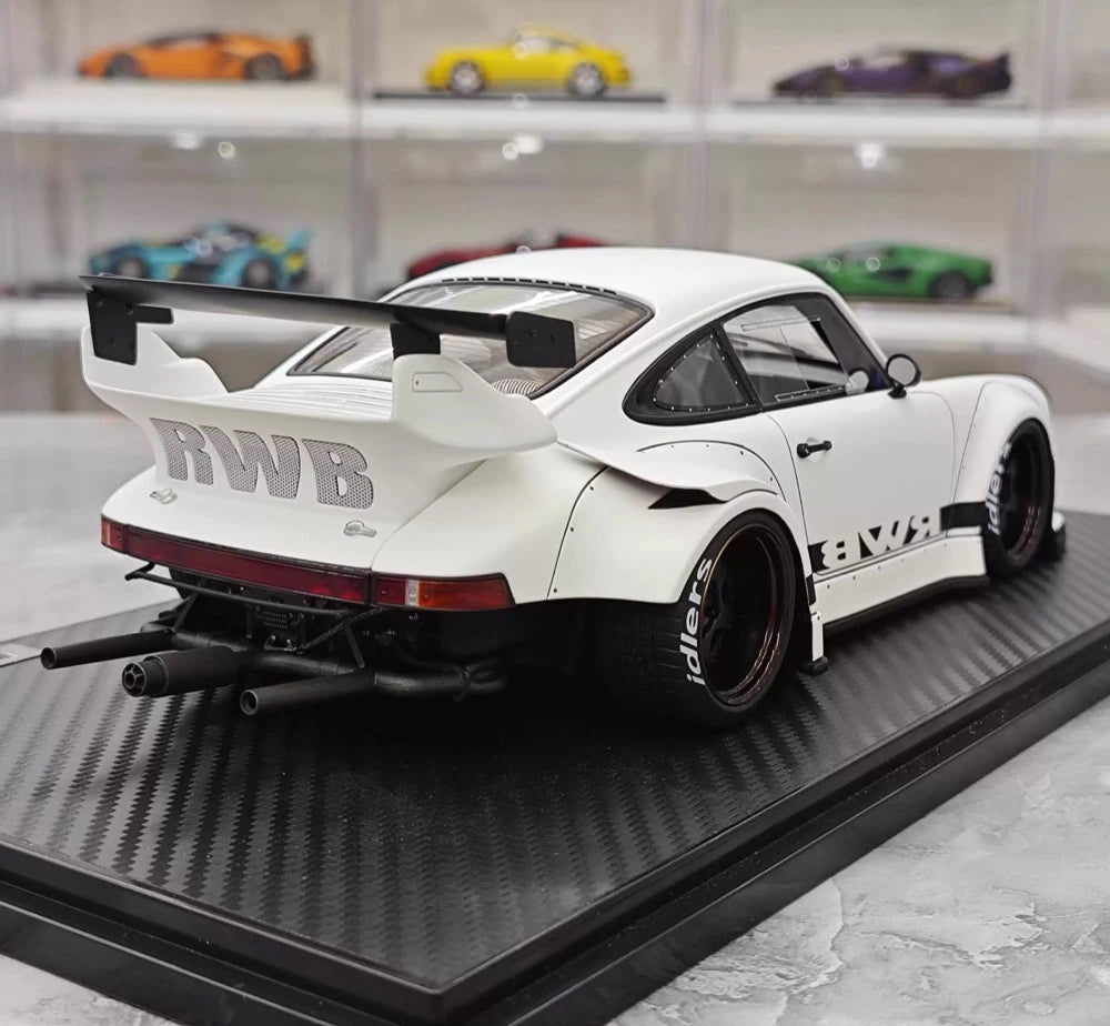 [Ignition] 1:18 Porsche 1989 911 930 RWB JDM Widebody White Model Car Resin